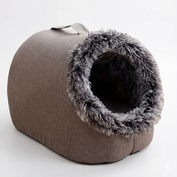 Winter Warm Pet Cave Bed