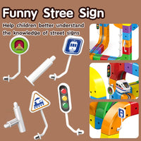 Rainbow Magnetic Train Track Builder Set