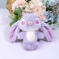 Stitch Angel Plush Keychain – Cute Stuffed Cartoon Doll Bag Charm & Kids Birthday Gift