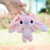 Stitch Angel Plush Keychain – Cute Stuffed Cartoon Doll Bag Charm & Kids Birthday Gift