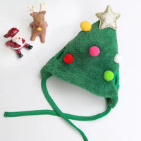 Pet Christmas Tree Pom-Pom Hat